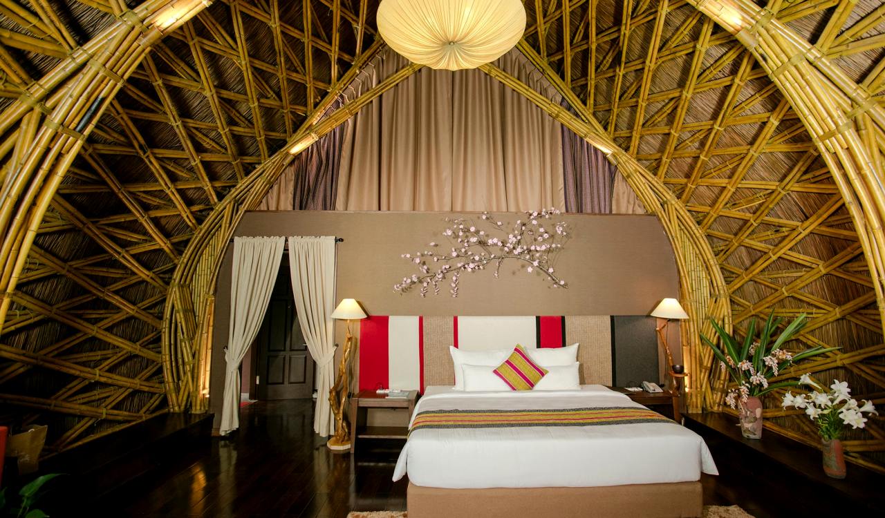 Không gian nghỉ ngơi của Bamboo Bungalow 